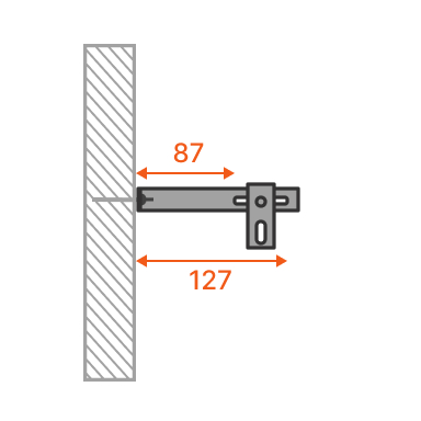 Modulární upevňovací kabel (87–127 mm)