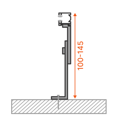 Pevné diapozitivy 20x20 mm s odsazením (100-145 mm)